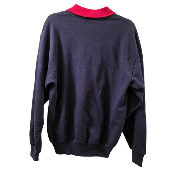 Vtg Embroidered Acorn Grandmas Batch Contrasting Collar Crewneck Sweatshirt M - Picture 2 of 8